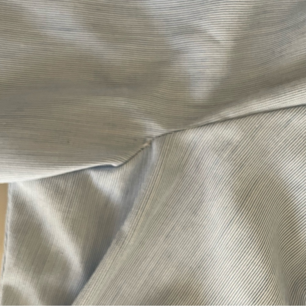 JH Chic Light Blue Puff Sleeve Button Down Blouse Small - Picture 9 of 12